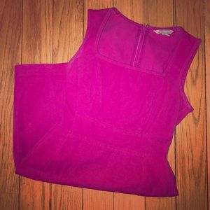 Stretchy hot pink dress